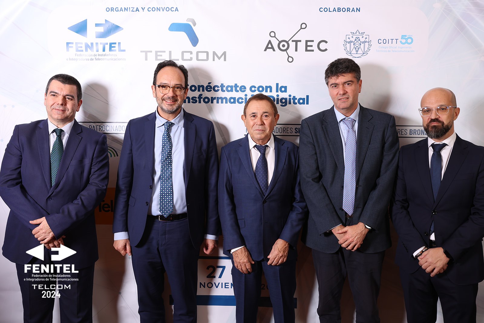 Representantes institucionales en la gala TELCOM 2024