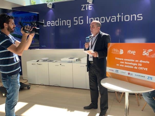 rtve realiza la primera conexion de tv de espana en 5g 2