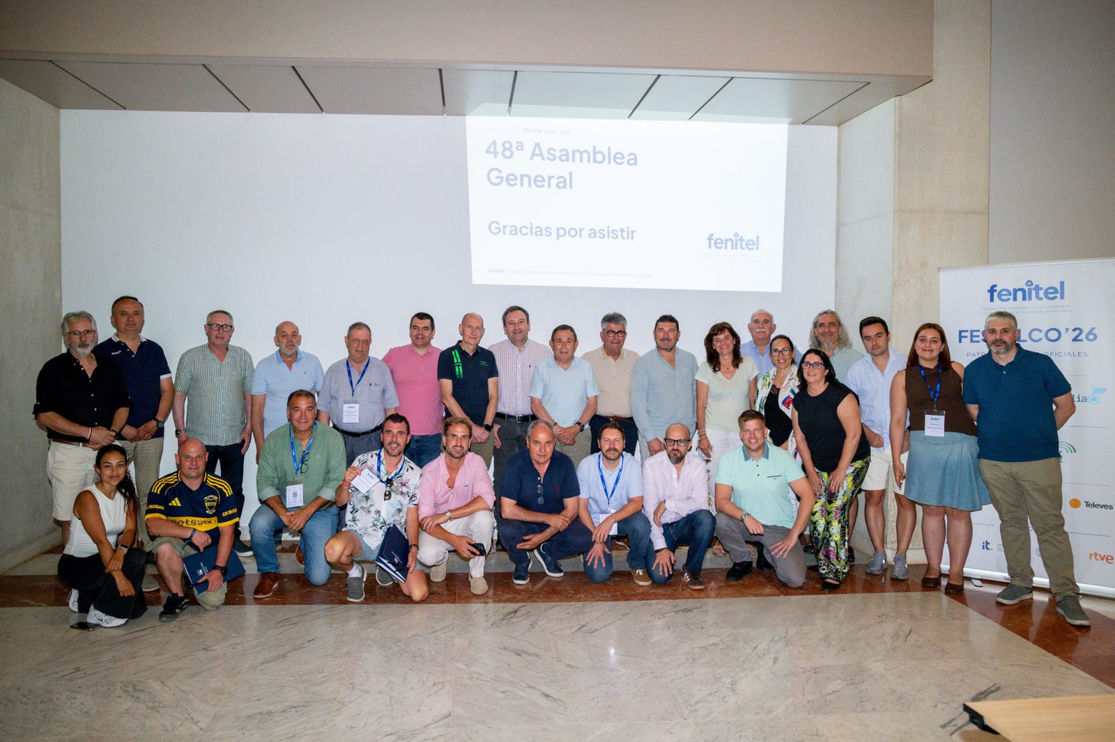 Participantes en la 48ª Asamblea General de FENITEL en Sevilla